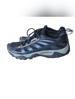 Merrell Mens Moab Edge 2 Low Profile Hiking Shoes Black & Gray Size 10